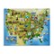 Stupell Industries US History Landmark Map Canvas By Joseph Burgess